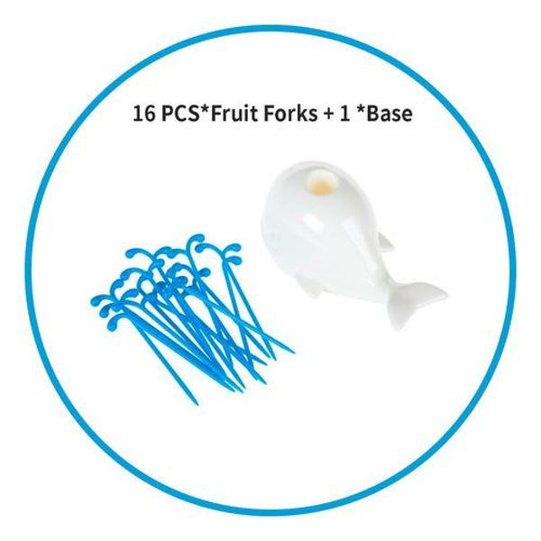porta mondadientes pinchos para coctel  queso Frutas ballena
