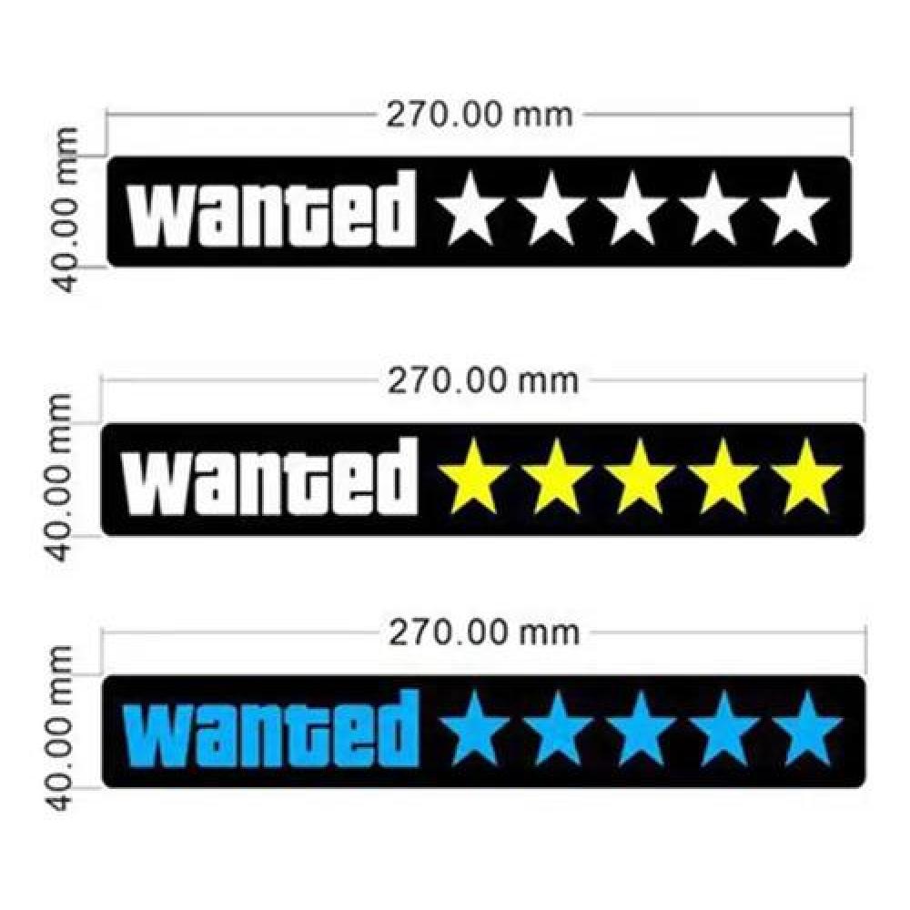 Sticker Pegatinas panel LED para autos wanted GTA busqueda