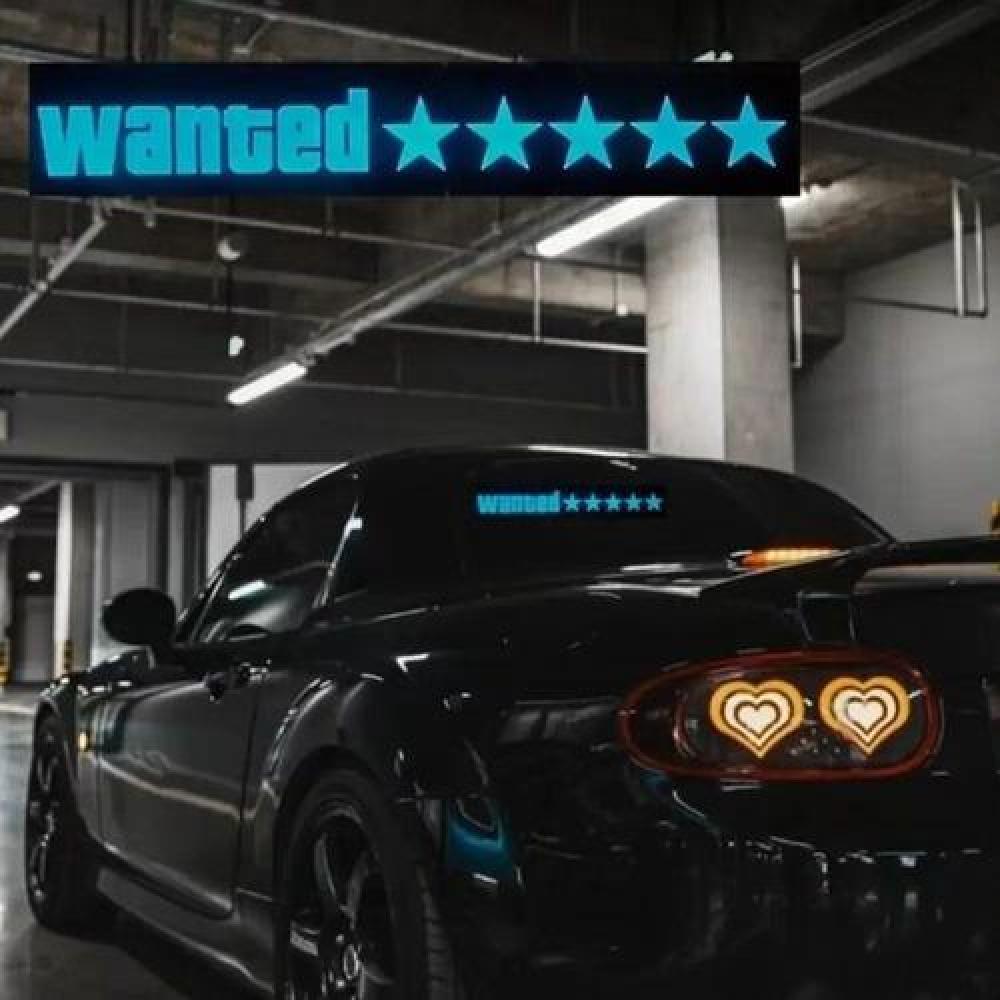 Sticker Pegatinas panel LED para autos wanted GTA busqueda