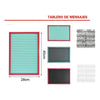 Pizarra Vintage Retro Tablero Letra Intercambiables Fieltro1