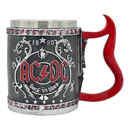 Tazón Taza 3D resina Rock grupo AC / DC Back In Black