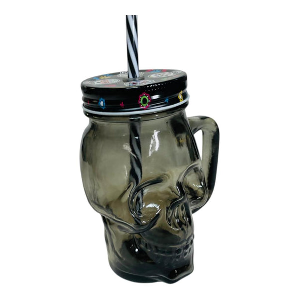 Jarro Cervecero Calavera Negra Halloween  (estoykuku)