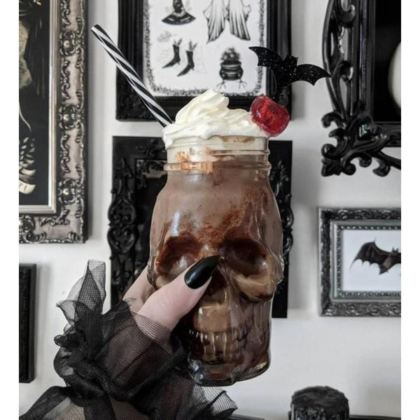Jarro Cervecero Calavera Negra Halloween  (estoykuku)