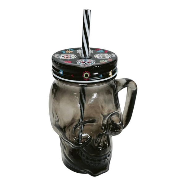 Jarro Cervecero Calavera Negra Halloween  (estoykuku)
