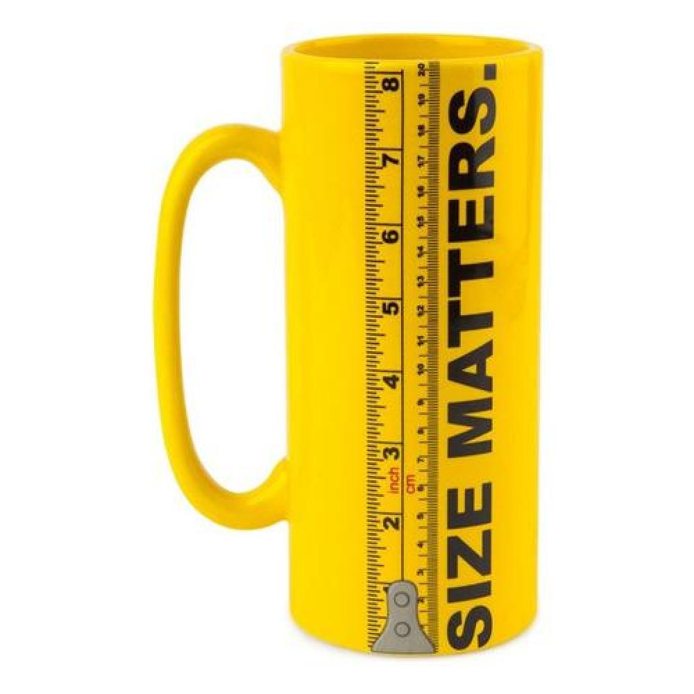 Taza Tazón Mug Xl Gigante Size Matters el tamaño importa