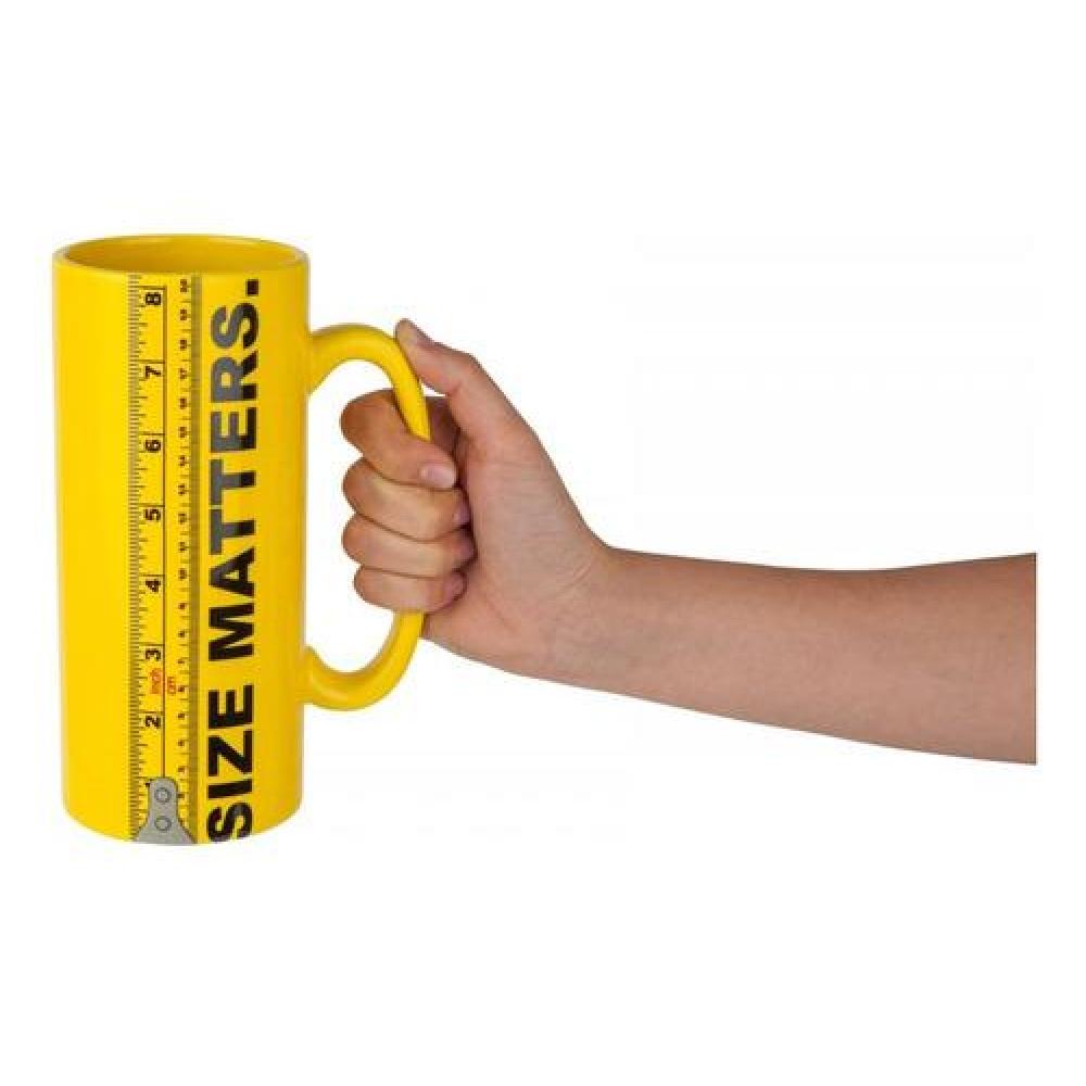 Taza Tazón Mug Xl Gigante Size Matters el tamaño importa
