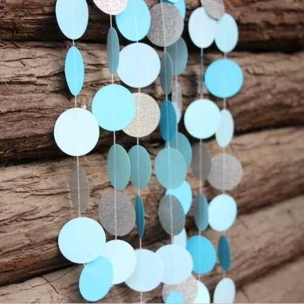 Guirnaldas De Papel  Circulos Glitter 2 Metros Candy Bar