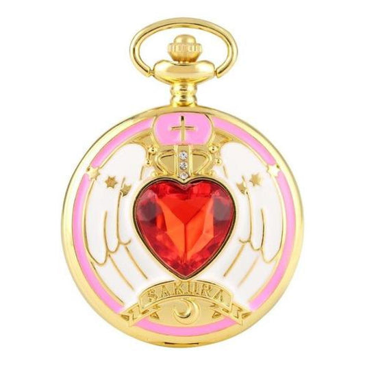 Reloj De Bolsillo vintage Sakura card captor corazon mod2