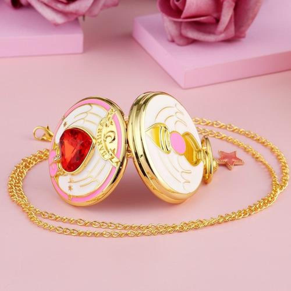 Reloj De Bolsillo vintage Sakura card captor corazon mod2