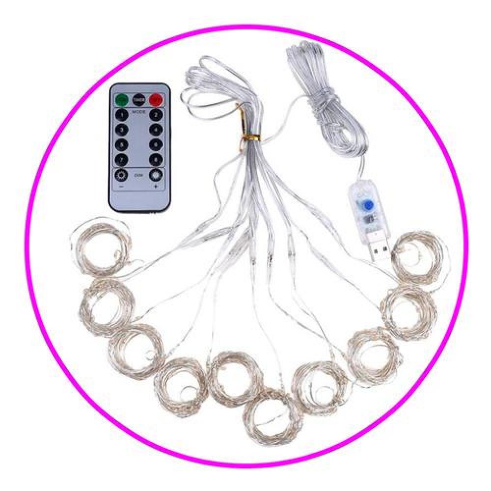 Cortinas micro Led 3x3 M 300 led hadas Fairy light Rosada