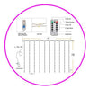 Cortinas micro Led 3x3 M 300 led hadas Fairy light Rosada