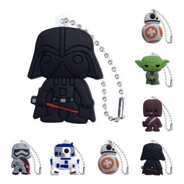 Pack 6 llaveros Star Wars Darth Vader, R2D2, Stormtooper