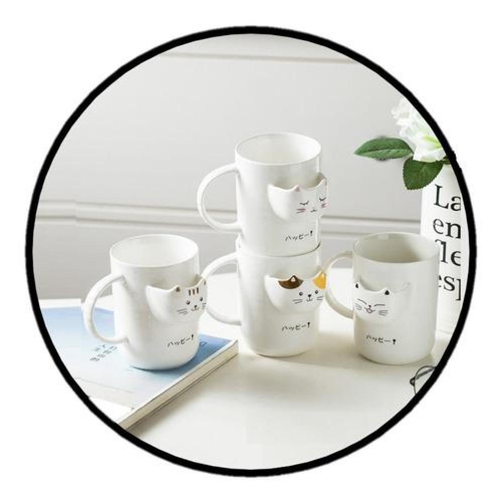 Tazón 3D gatito cat para bolsa de té c/ tapa y cuchara