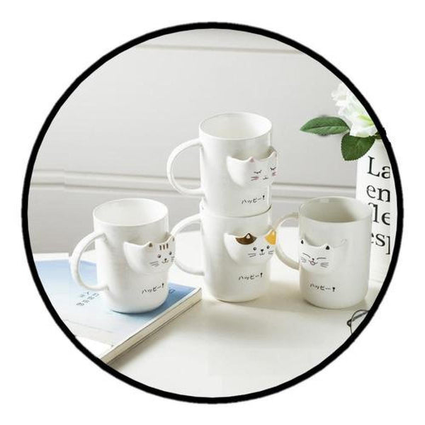 Tazón 3D gatito cat para bolsa de té c/ tapa y cuchara