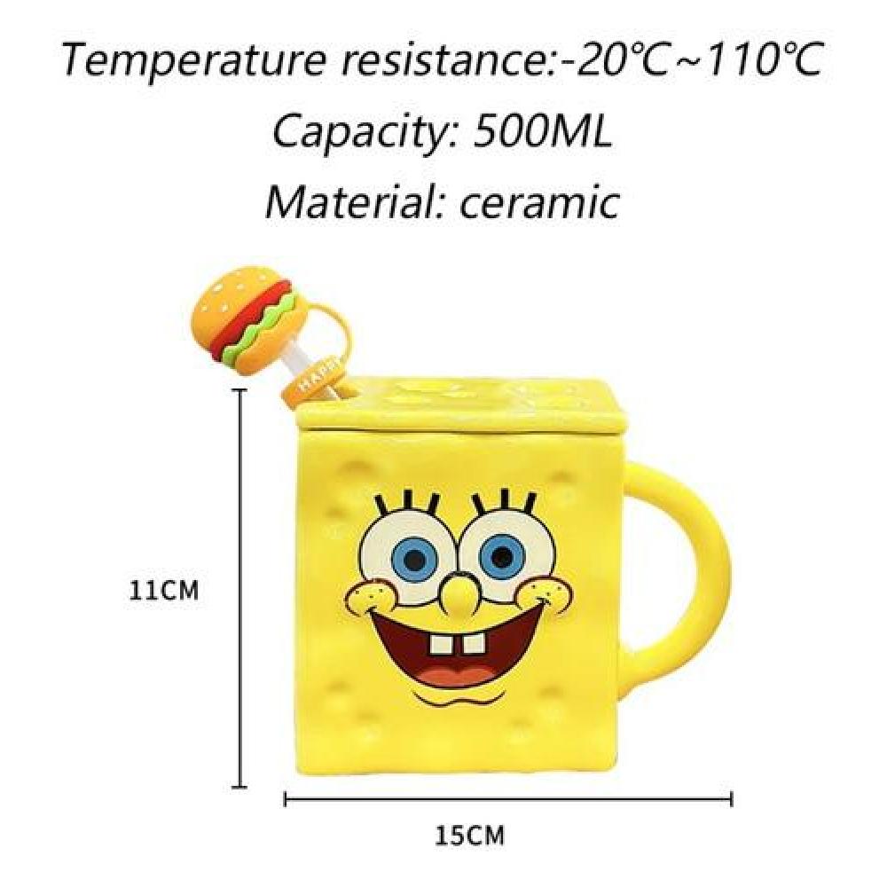 Tazón 3D cerámica Bob Esponja Pantalones Cuadrados
