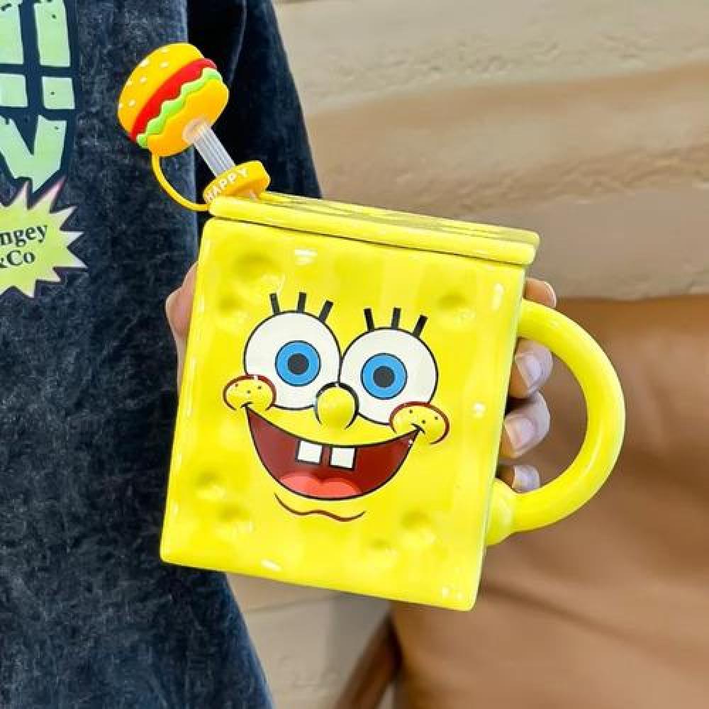 Tazón 3D cerámica Bob Esponja Pantalones Cuadrados