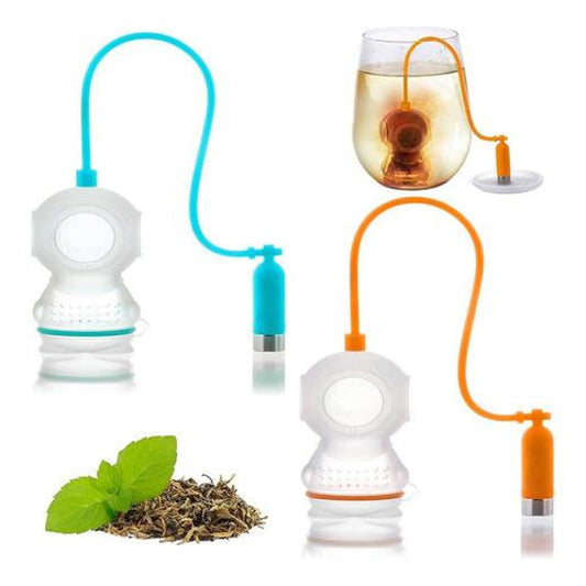 Infusor de té silicona divertido  Buzo submarino