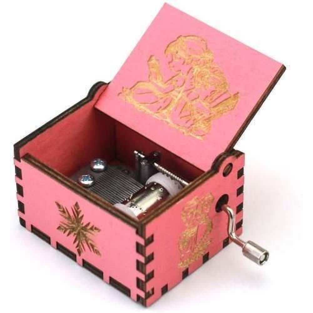 Caja Musical Frozen Black Pink Let It Go Estoykuku