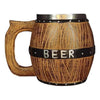 Tazon resina Beer cerveza simulacion barril madera barrica
