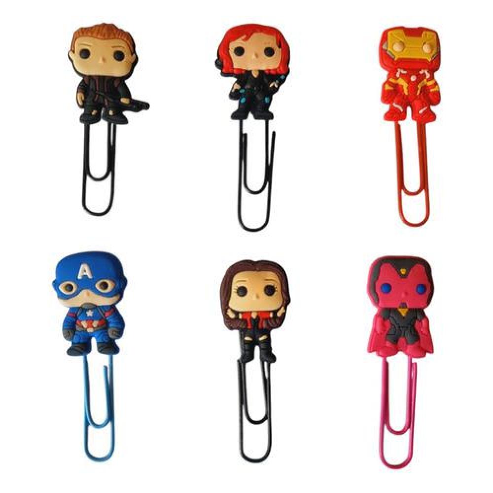 Set Marcadores Clip de paginas de Heroes avengers guardianes