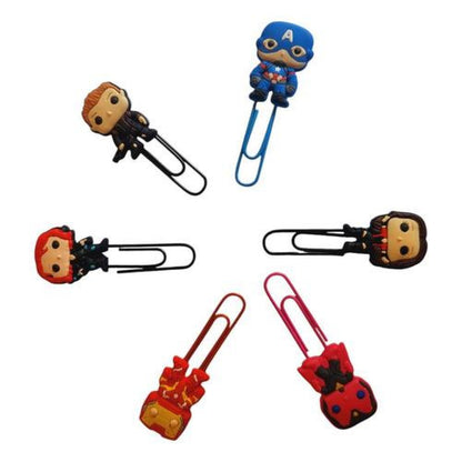 Set Marcadores Clip de paginas de Heroes avengers guardianes