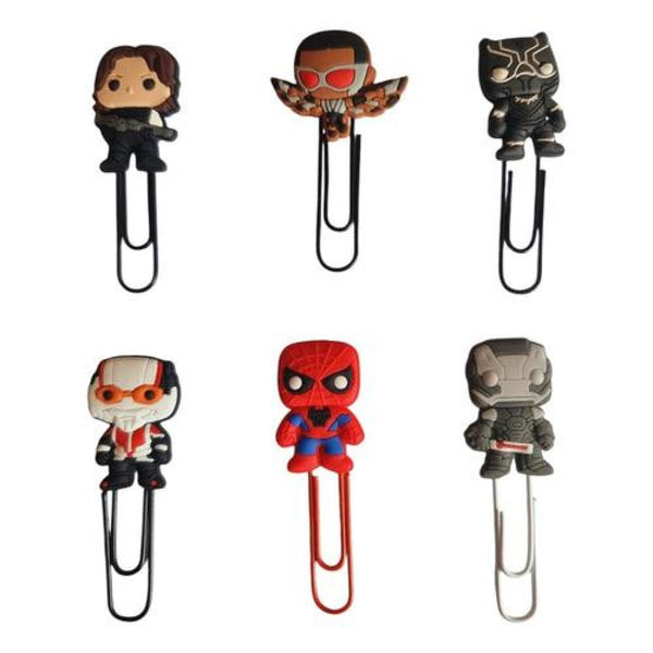 Set Marcadores Clip de paginas de Heroes avengers guardianes