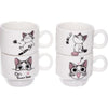 Set 4 Tazas verticales gatita Chi