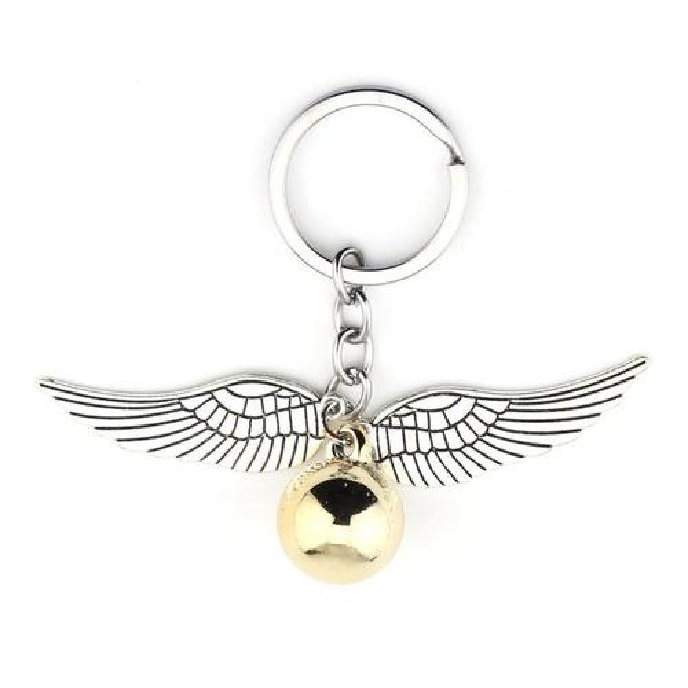 Llavero metálico Harry Potter  snitch dorada juego quidditch