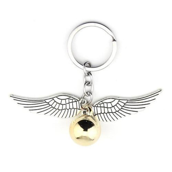 Llavero metálico Harry Potter  snitch dorada juego quidditch