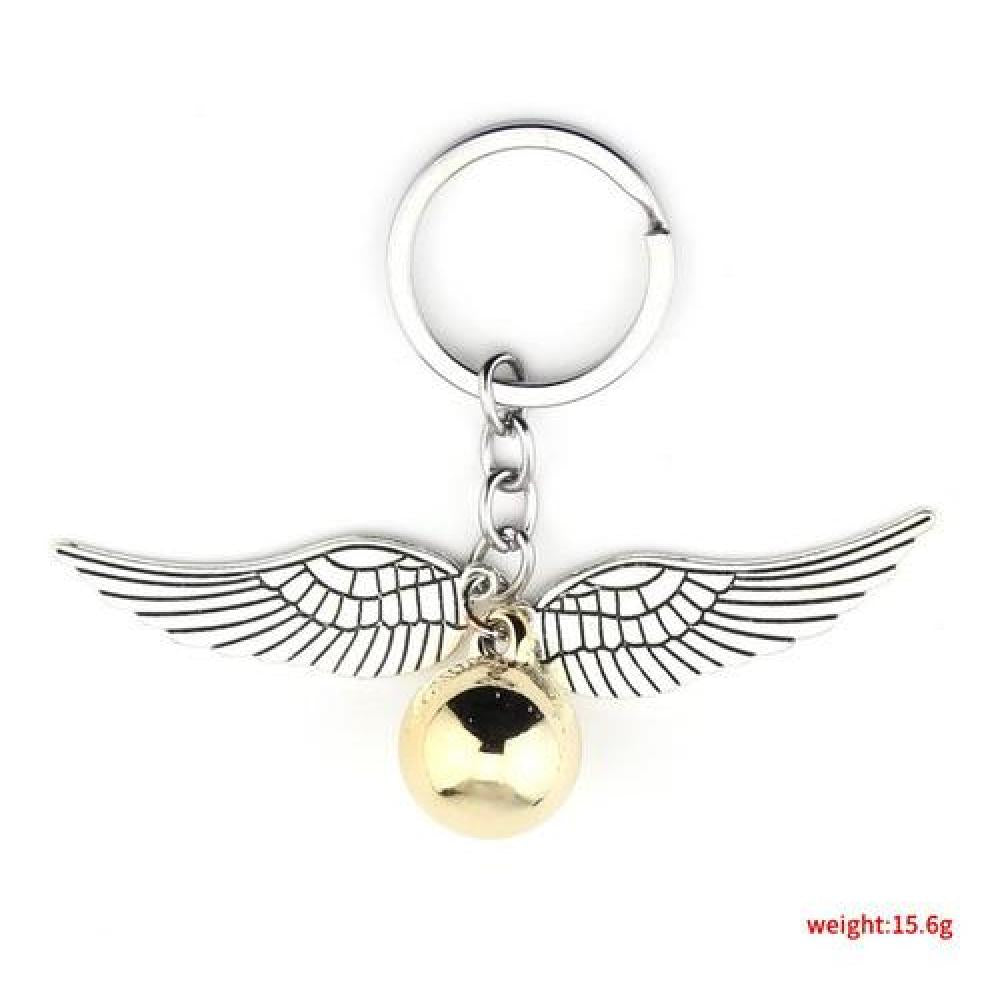 Llavero metálico Harry Potter  snitch dorada juego quidditch