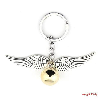 Llavero metálico Harry Potter  snitch dorada juego quidditch