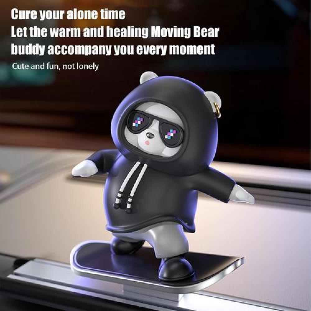 Adorno para autos Skateboarding Bear oso deslizante