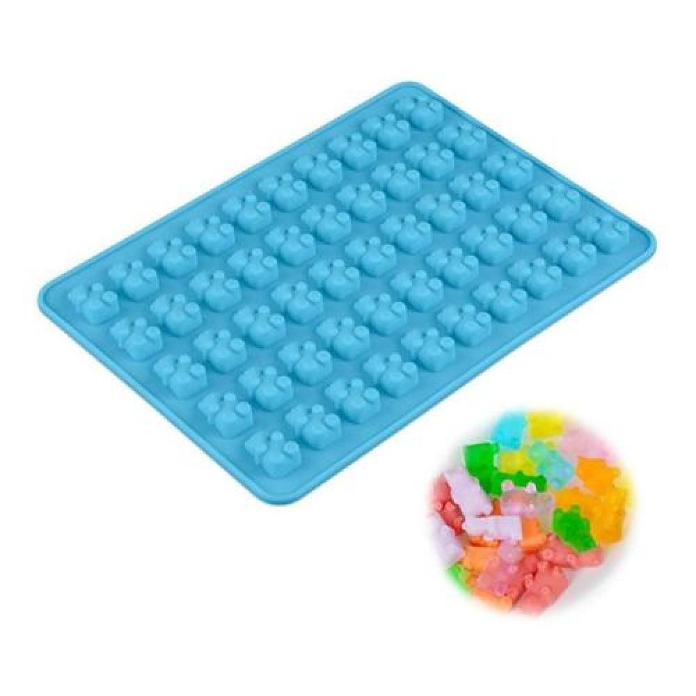 Molde De Silicona Para 50 Mini Ositos Gomitas (estoykuku)