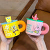 Tazón Ceramica Bob Esponja o Patricio estrella Tapa silicona