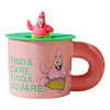 Tazón Ceramica Bob Esponja o Patricio estrella Tapa silicona