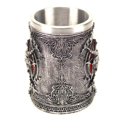 Taza 3d Resina  Cabeza de Baphomet pentagrama cuerno