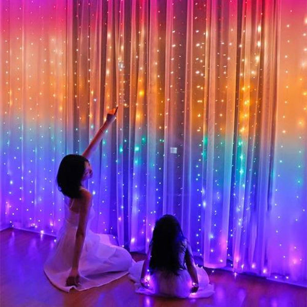 Cortinas rainbow micro Led 3x3 M hadas Fairy light  Acoiris