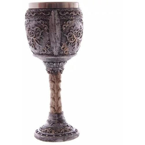 Copa Cáliz Calavera Medieval Halloween Craneo Casco