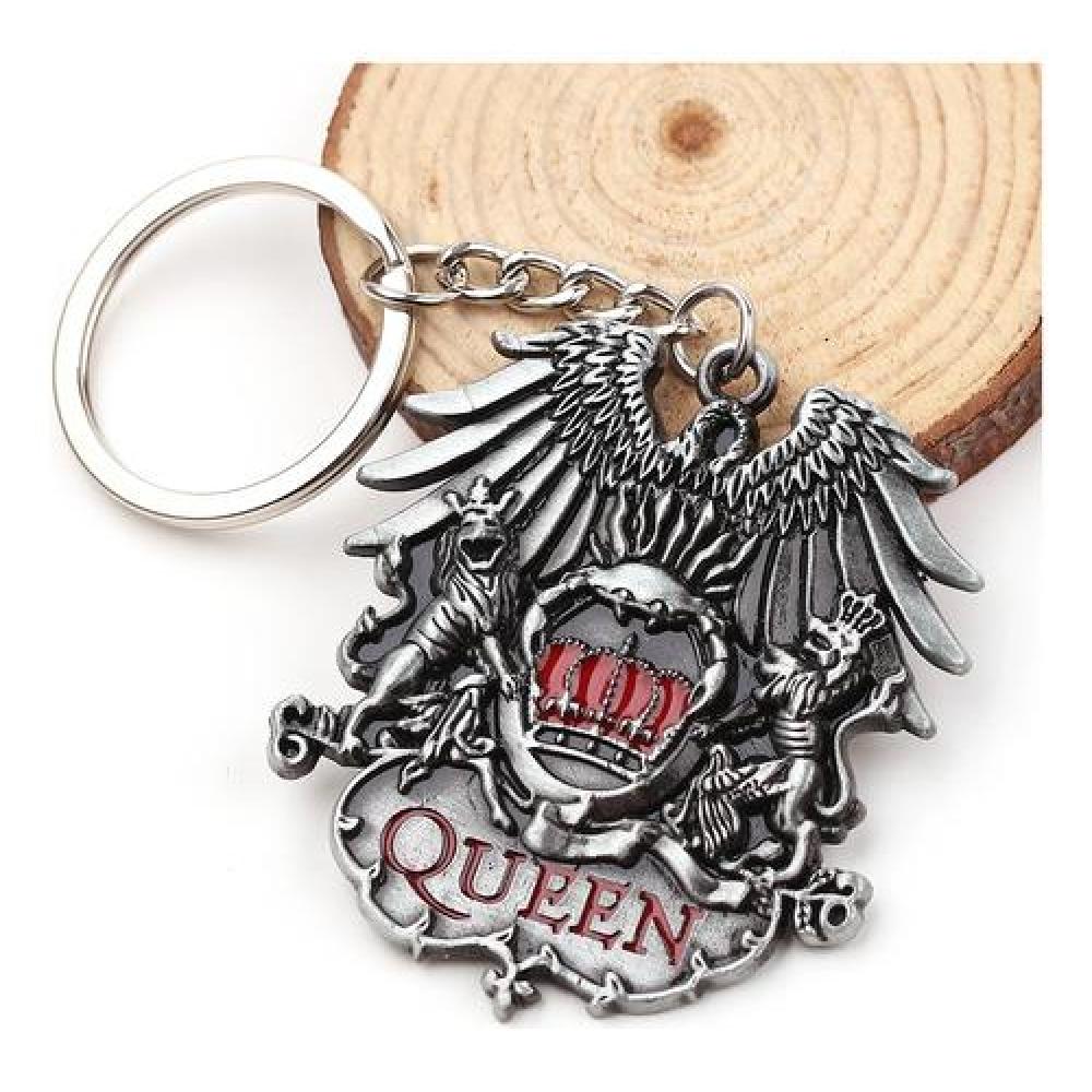 Llavero metálico logo banda musical Queen