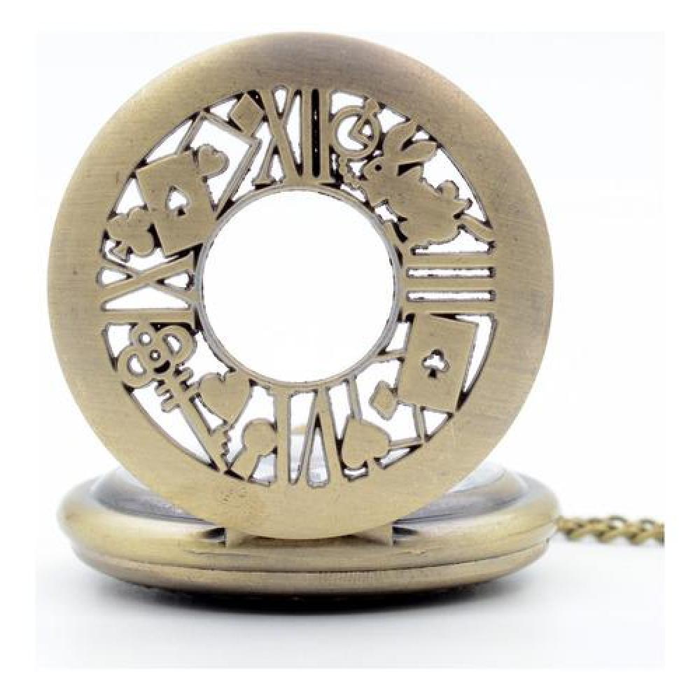 Reloj De Bolsillo Alicia  pais de las maravillas