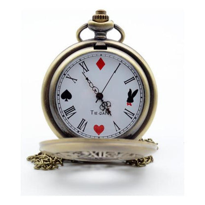 Reloj De Bolsillo Alicia  pais de las maravillas