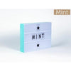 Lightbox Decoracion Pieza Color Menta A4 + 90 Caract  Kawaii