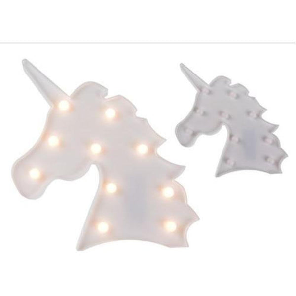 Lampara Unicornio Rosada Led Pilas Candy Bar (estoykuku)
