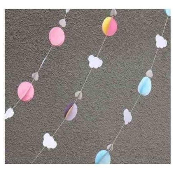 Guirnalda Papel Nube-globo-corazon 3d / 2,6 M Candy Bar