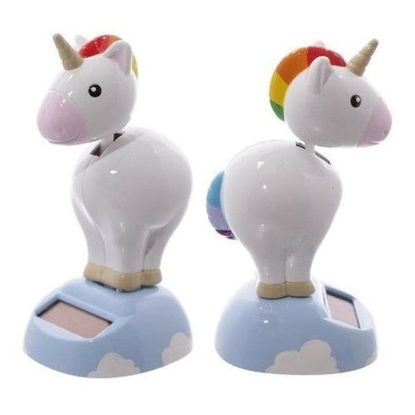 Juguete Solar Unicornio Bailarín  Arcoiris Kawaii (estoykuku