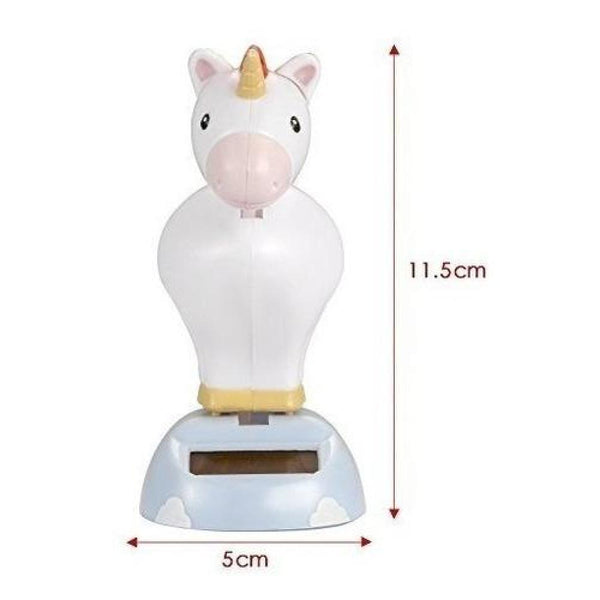 Juguete Solar Unicornio Bailarín  Arcoiris Kawaii (estoykuku
