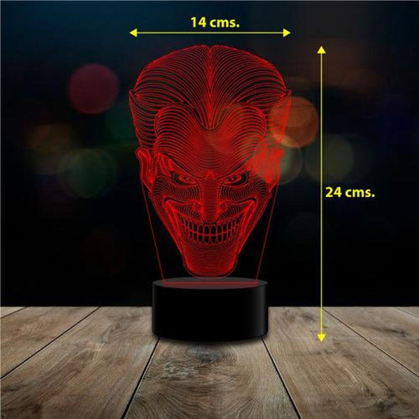 Lámpara 3d Joker Guasón Batman Escuadron Suicida c remoto