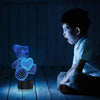 Lámpara 3d Acrílico Oso Corazón Día  Enamorados Amor