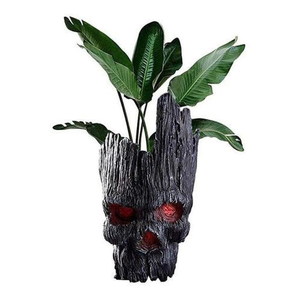 Macetero Lapicero Calavera Skull suculenta PVC Estoykuku