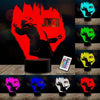 Lampara 3D joker batman escuadron acrílico control remoto